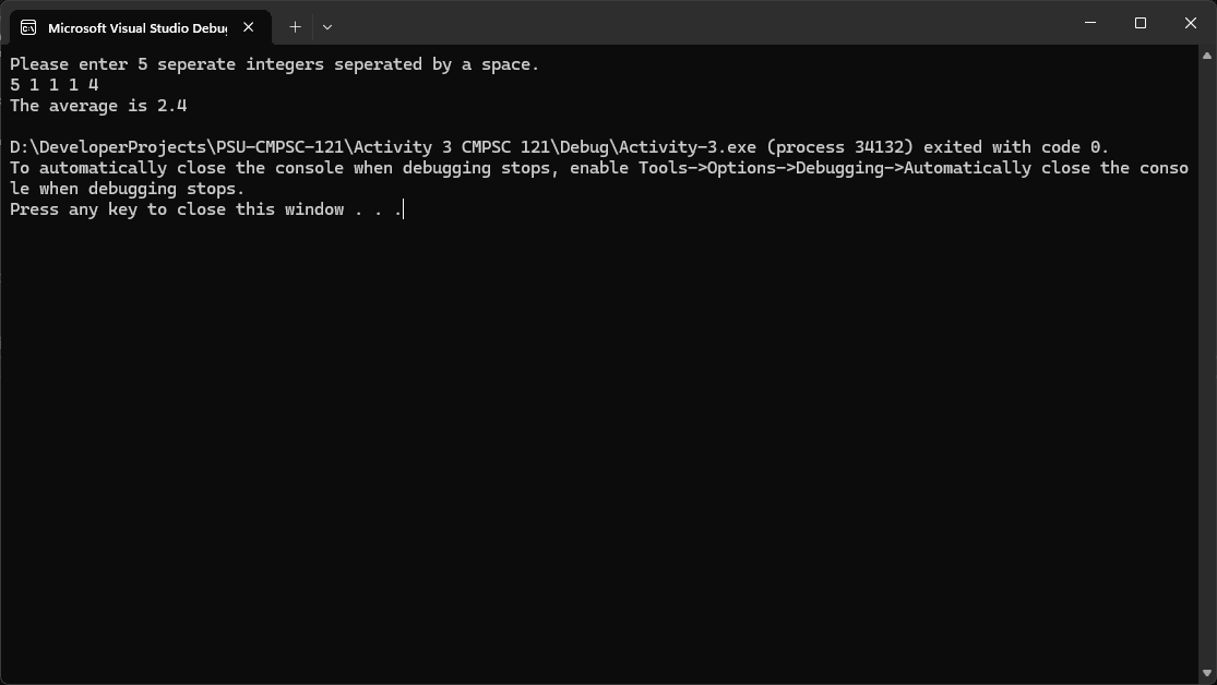 Working with user inputs in a C++ console application